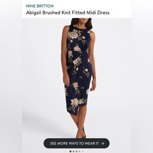 Stitch Fix Nine Britton brushed knit midi dress in size large